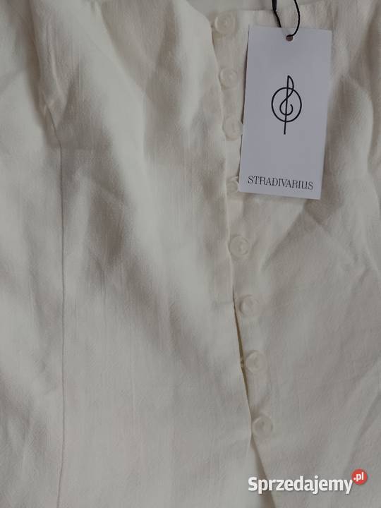 40L Stradivarius Ekskluzywna kremowa lniana sprzedam