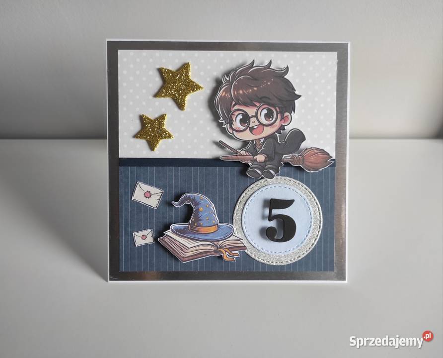 Kartka ręcznie robiona na urodziny Harry Potter łódzkie Łódź