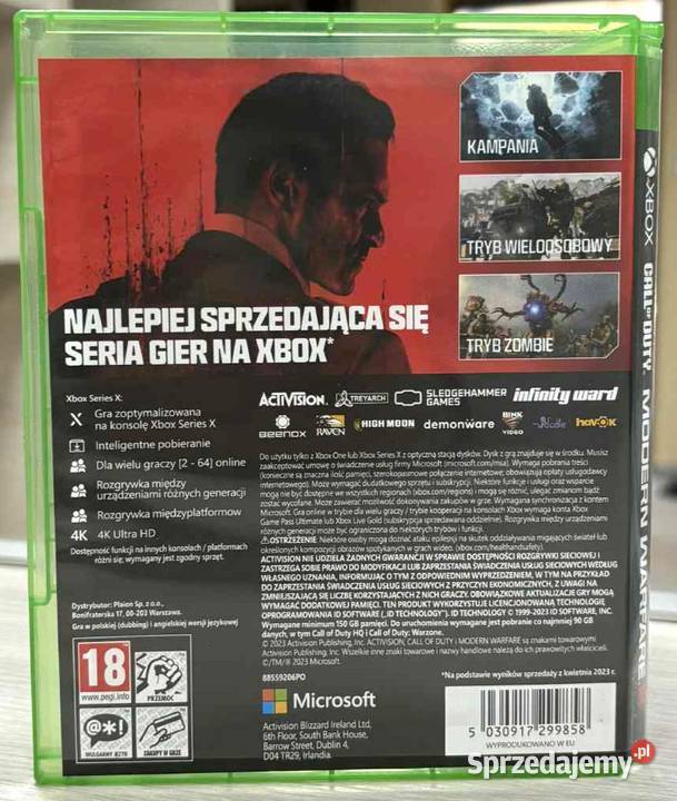 Call of duty modern warfare 3 Xbox Series X One Gry na konsole Elbląg