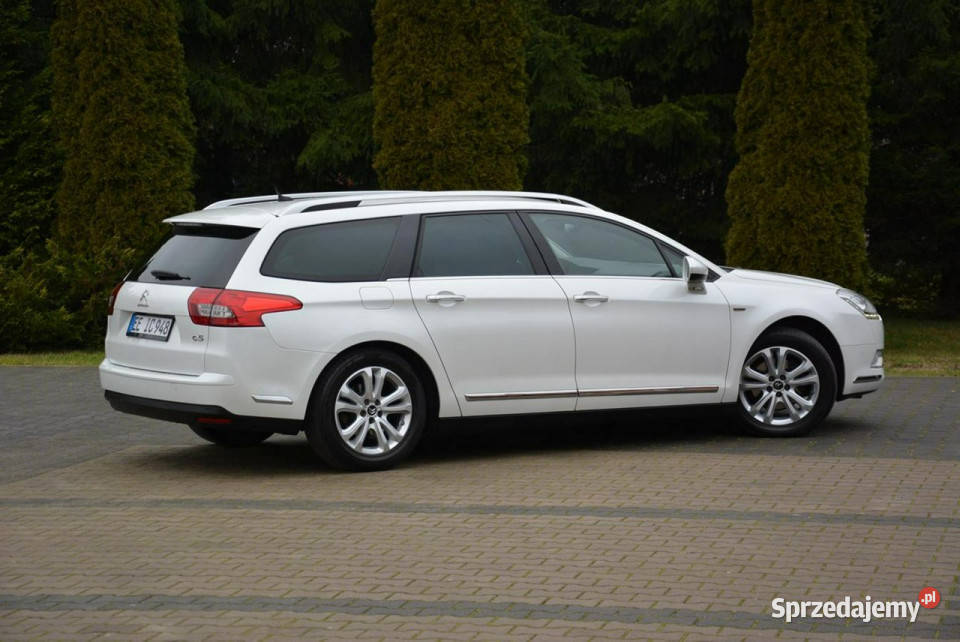 Citroen C5 Exclusive Biała Perła Skóry BiXenon łopatki zmiany biegów Ostrów Mazowiecka