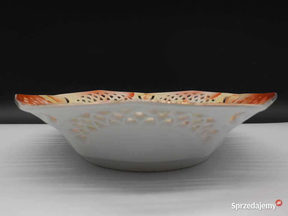Porcelanowa ażurowa miskapatera ARZBERG wielkopolskie Raszków
