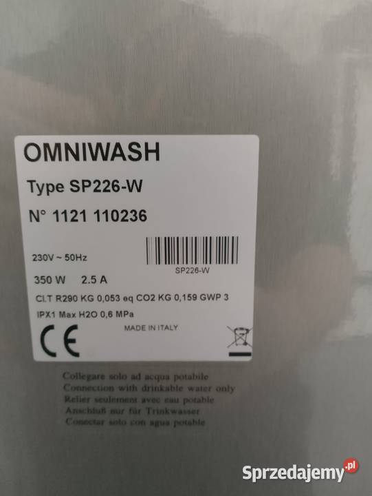 Kostkarka Omniwash SP226W dolnośląskie Wrocław