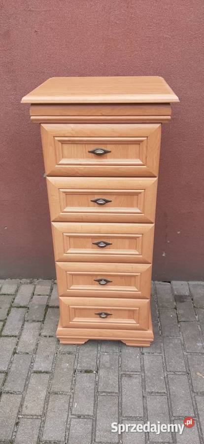 wąska komoda 5 szuflad 42cm Poznań