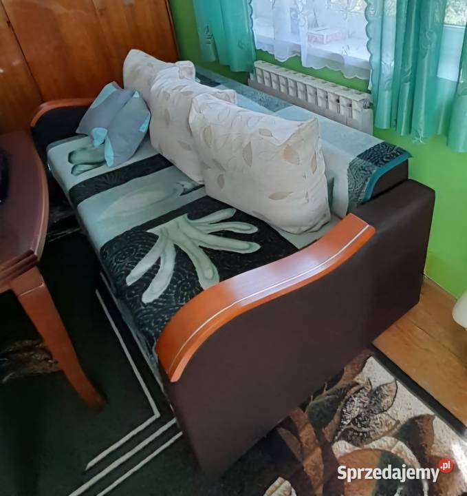 Kanapa rozkładana ciemny brąz Turze Pole sprzedam