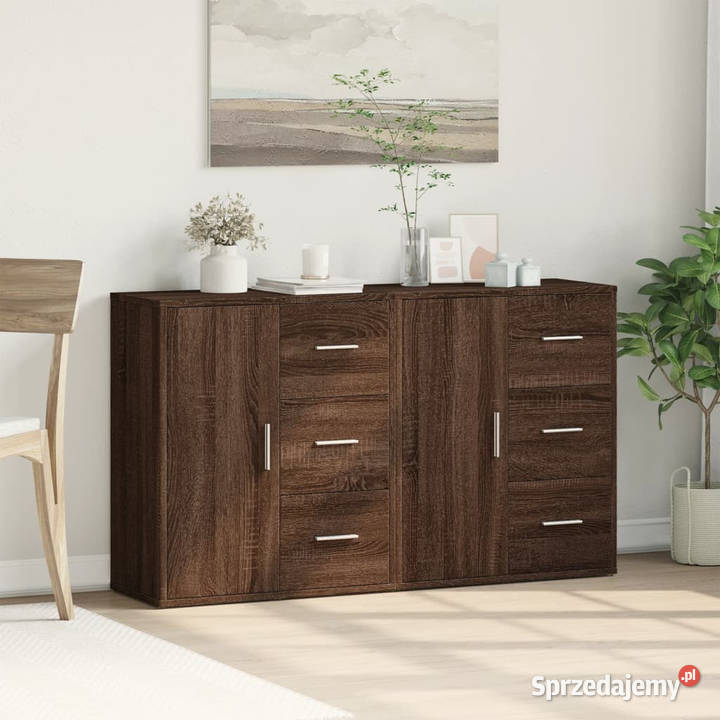 Szafki 2 brązowy dąb 60x31x70 WM3276559 Pozostałe Warszawa