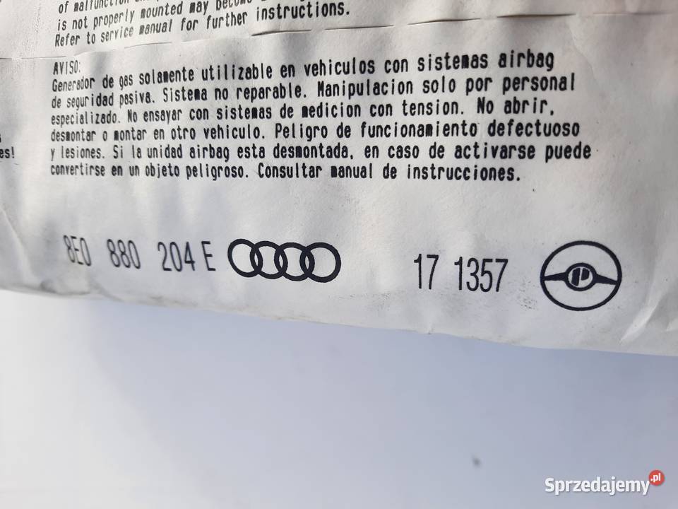 Air Bag Poduszka powietrzna pasażera Audi A4 B6 Szczerbice