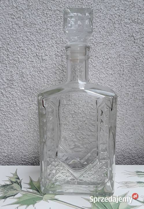 Szklana karafka 05 l ze szczelnym korkiem mazowieckie sprzedam