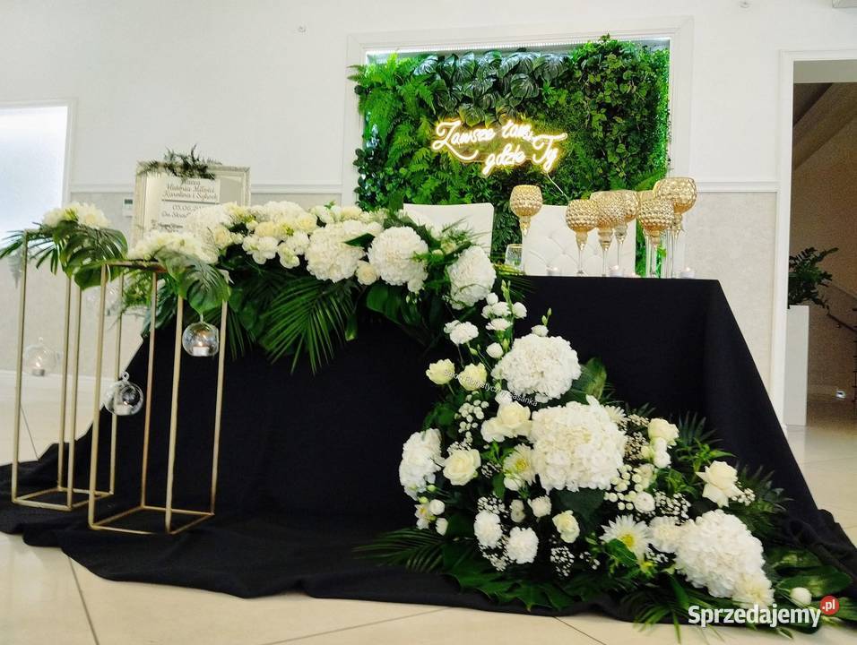 Dekoracja kościoła i sali na wesele i ślub podkarpackie Gorzyce