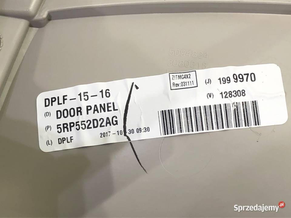 BOCZEK DRZWI LEWY PRZÓD CHRYSLER PACIFICA