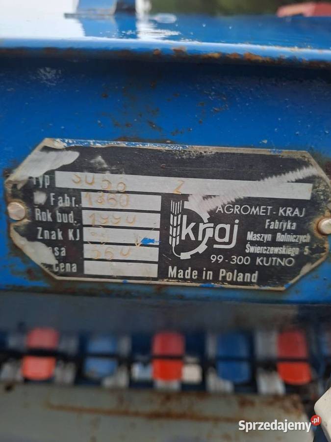 Siewnik 3m Poznaniak z zaprawiarka sprawny tanio Siewniki i sadzarki Parczew sprzedam