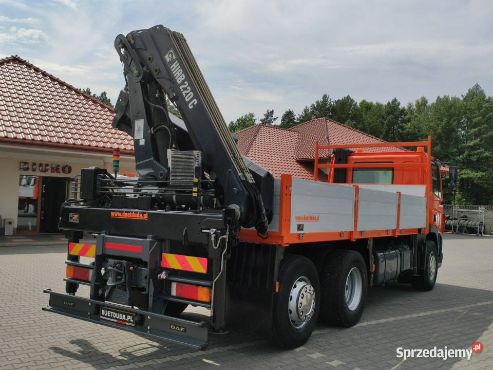 DAF CF 85380 6x2 Oś Skrętna Skrzynia HDS HIAB Widełki