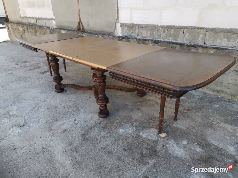 Stół jadalniany rozkładany 35m6m dębowy Meble dolnośląskie Wałbrzych