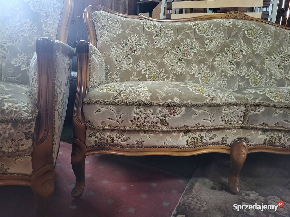 Komplet wypoczynkowy LUDWIK 21 chippendale sofa Komplety wypoczynkowe