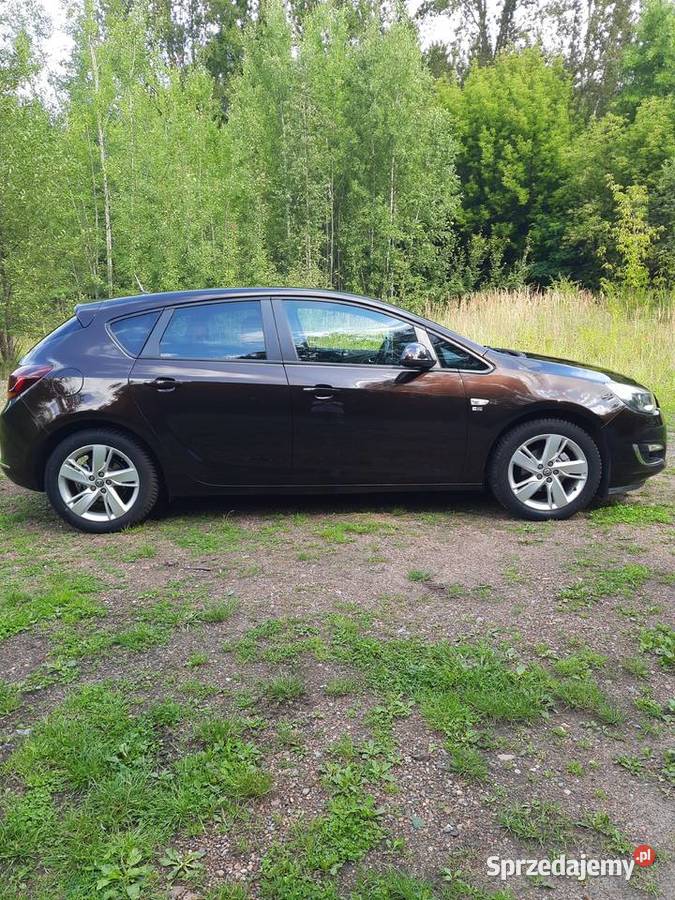 Opel Astra J 14T 2013 brąz metalik BOGATE śląskie