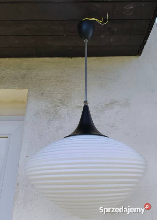 Retro lampa wisząca z 70 lat Kamenick dolnośląskie Lubań
