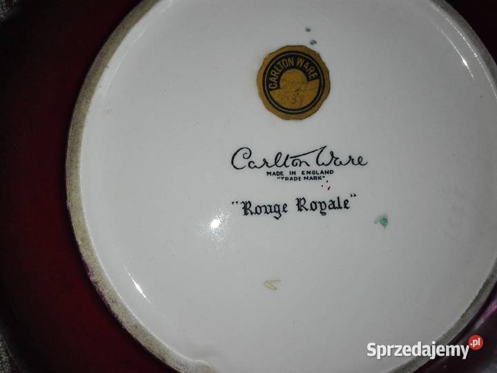 Porcelana talerz Carlton Ware Rouge Rogale