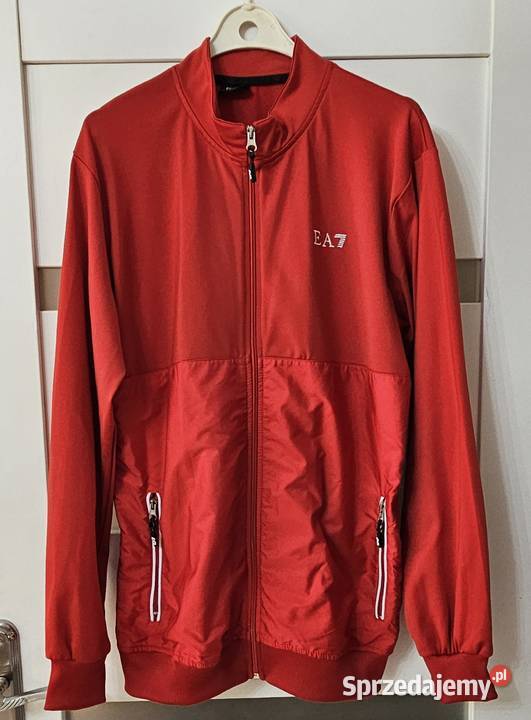 Armani XL bluza czerwona ea7 emporio bawełna Rozmiar XL Odzież codzienna Warszawa