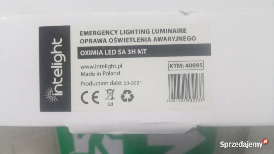 Oprawa oświetlenia awaryjnego OXIMIA LED SA 3H Ożarów Mazowiecki sprzedam