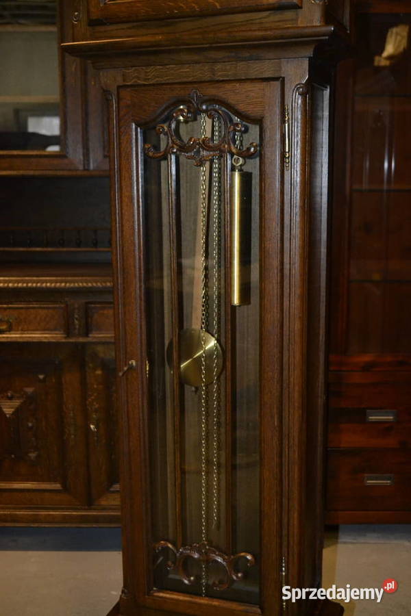 zegar ludwikowski ciemny dąb ażury Będzin