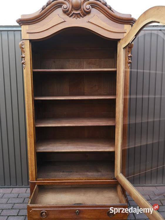 Witryna Biblioteka Ludwikowska Rocaille Stara