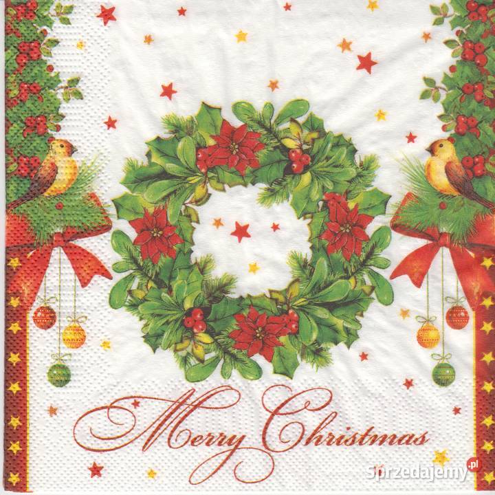Decoupage serwetki Boże Narodzenia zestaw 6 Skarżysko-Kamienna