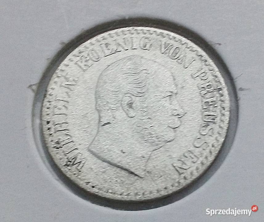 NIEMCY PRUSY 1 SILBER GROSZ1868 rA SREBRO 0220 mazowieckie Legionowo