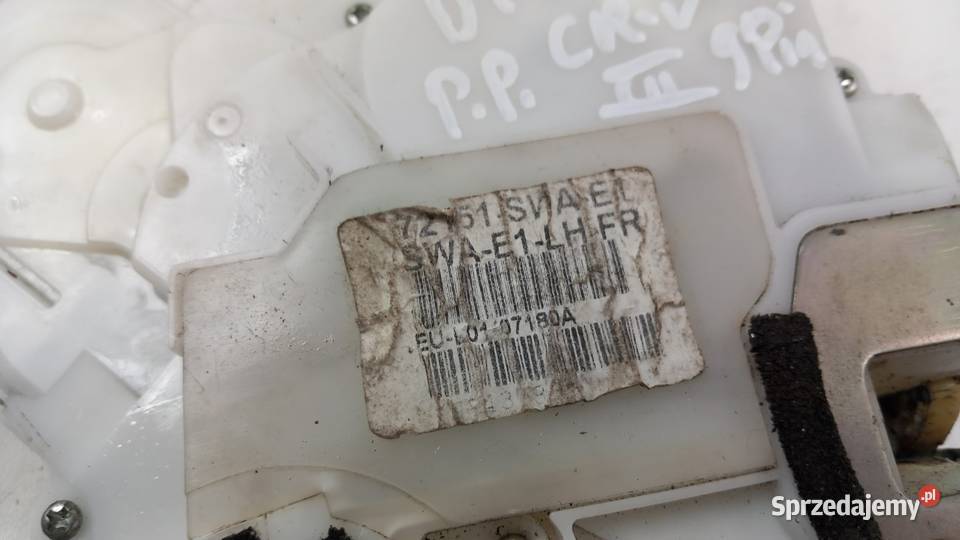 HONDA CRV III ZAMEK DRZWI PRZÓD PRAWY 9PIN wielkopolskie sprzedam