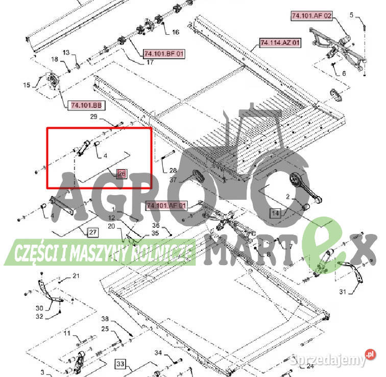 87671724 1957467C1 1957455C1 RAMIĘ CNH Pozostałe Wichrów
