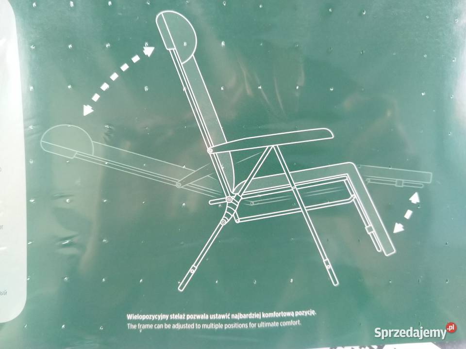 NAJTANIEJ Fotel Ogrodowy z Podnóżkiem Składany z śląskie Zabrze sprzedam