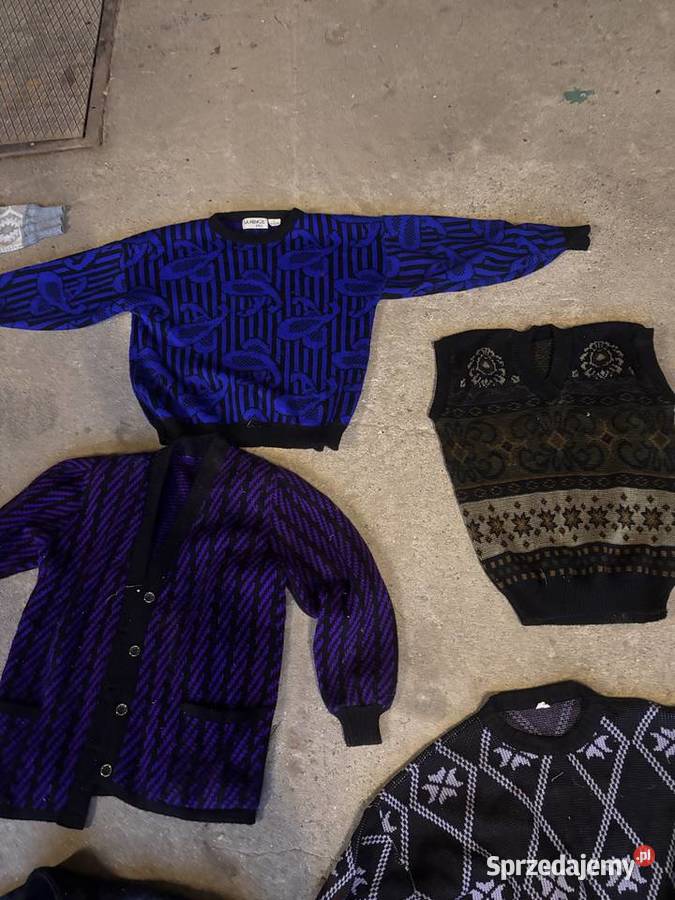 PRL kultowy swetr retro odzież na bal w klimacie Kosianka-Boruty