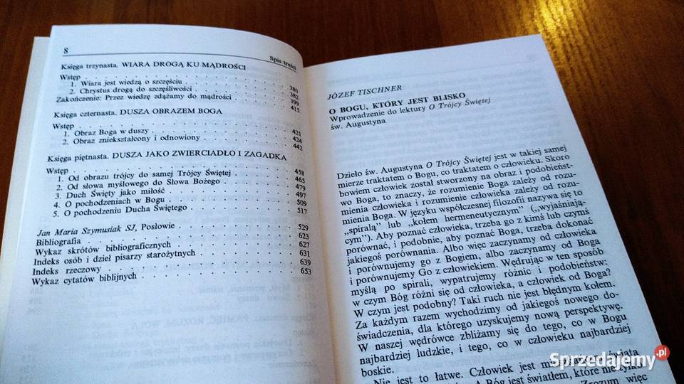 O Trójcy Świętej Św Augustyn tł Maria Stokowska ISBN 8370064981 Gdańsk