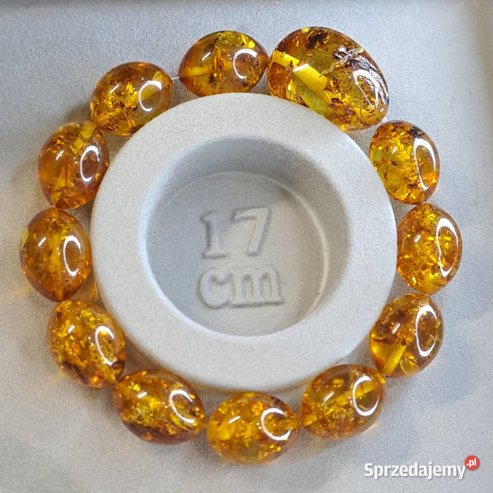 Bransoletka z bursztynu bursztyn bałtycki oliwka Bransoletki Warszawa