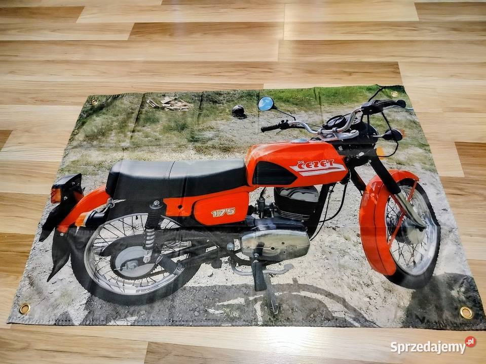 Baner plakat flaga MZ Simson SHL gazela vespa