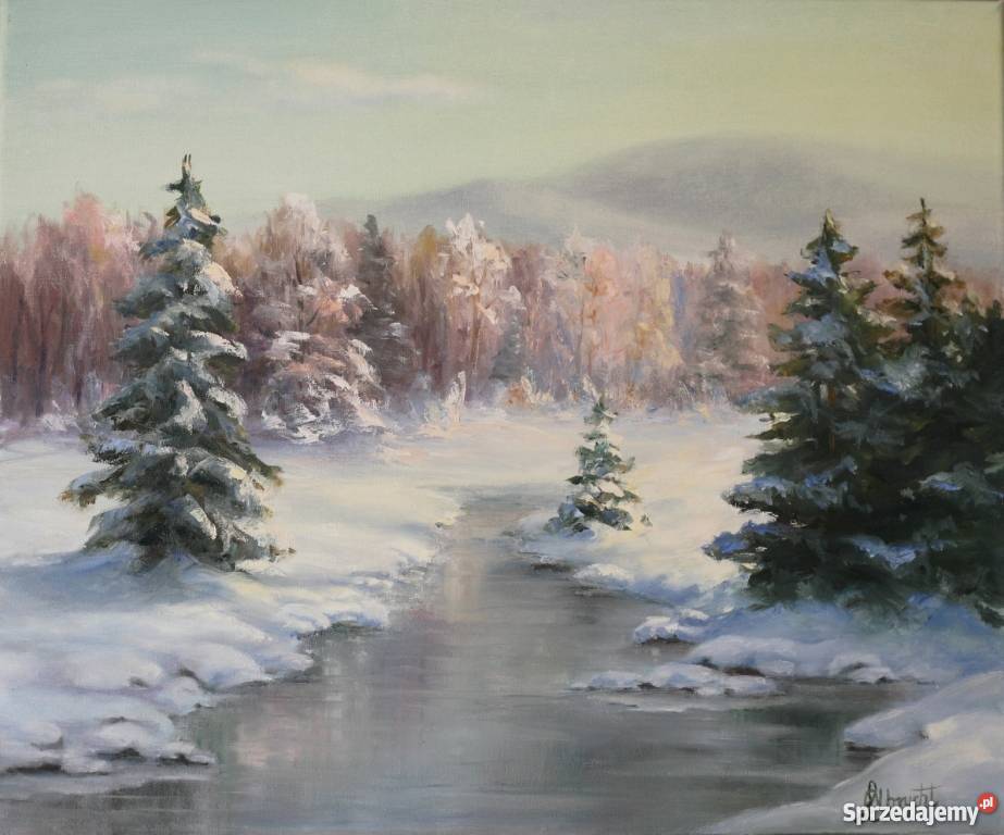 Kwiaty Żółte tulipany obraz olejny 50X60 małopolskie