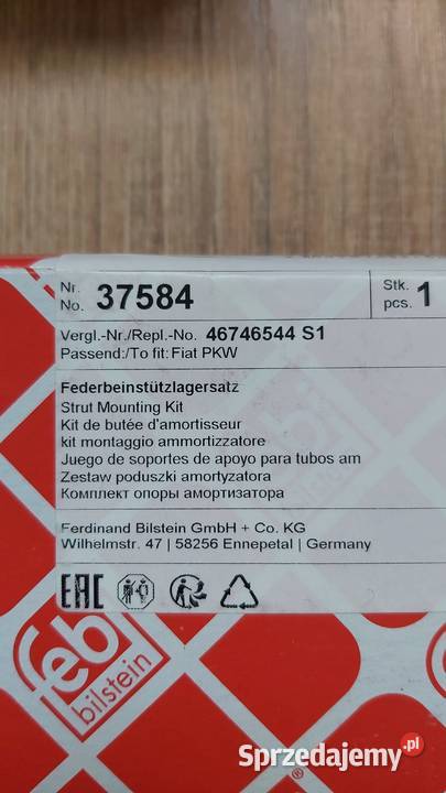 FEBI BILSTEIN 37584 poduszka amortyzatora przód Czechowice-Dziedzice