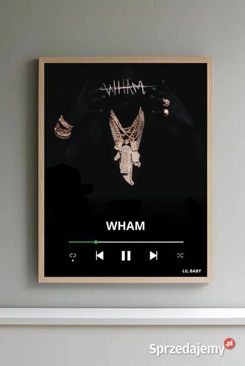 Plakat Lil Baby WHAM Wyposażenie wnętrz Mysłowice sprzedam