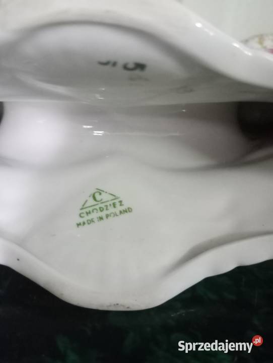 Wazonik Dzbanek Świecznik Serwetnik w różyczki z Zielona Góra