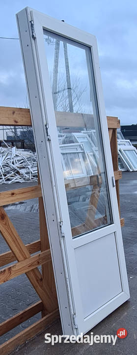OKNA KacprzaK Okno Balkonowe 78X219 Używane PCV Okna ścienne Siedlce