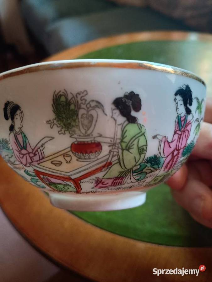 Japońska sygfilizanka plus spodek stara Porcelana i szkło Tczew