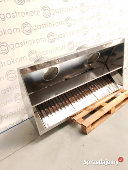 Okap przyścienny trapezowy z łapaczami Gastronomia dolnośląskie Wrocław