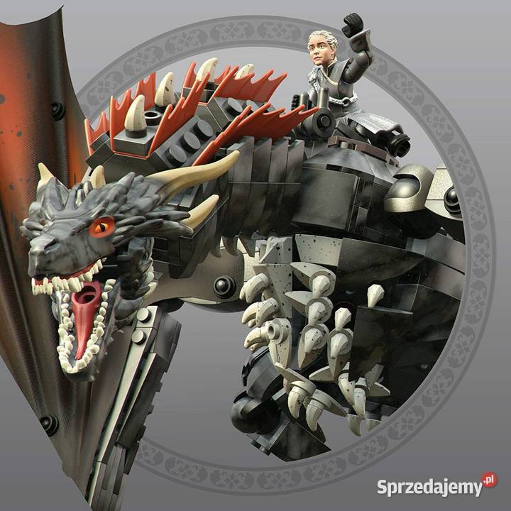 Klocki Konstrukcyjne Gra o Tron Smok Drogon i Mega Bloks Mogilany