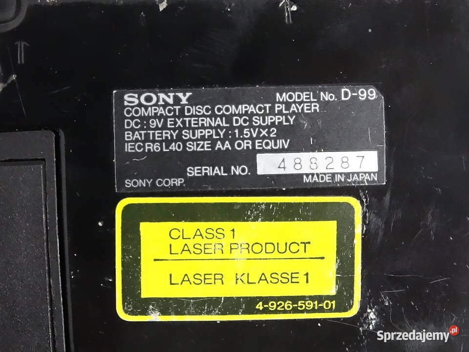 Kultowy SONY Discman D99 1bit DAC Mega Bass