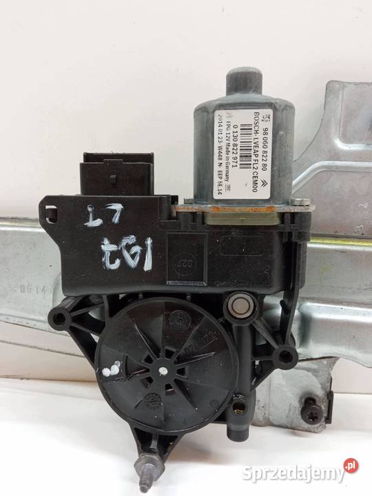 MECHANIZM SZYBY LEWY TYŁ 9806082280 Peugeot 2008 Rok produkcji 2014