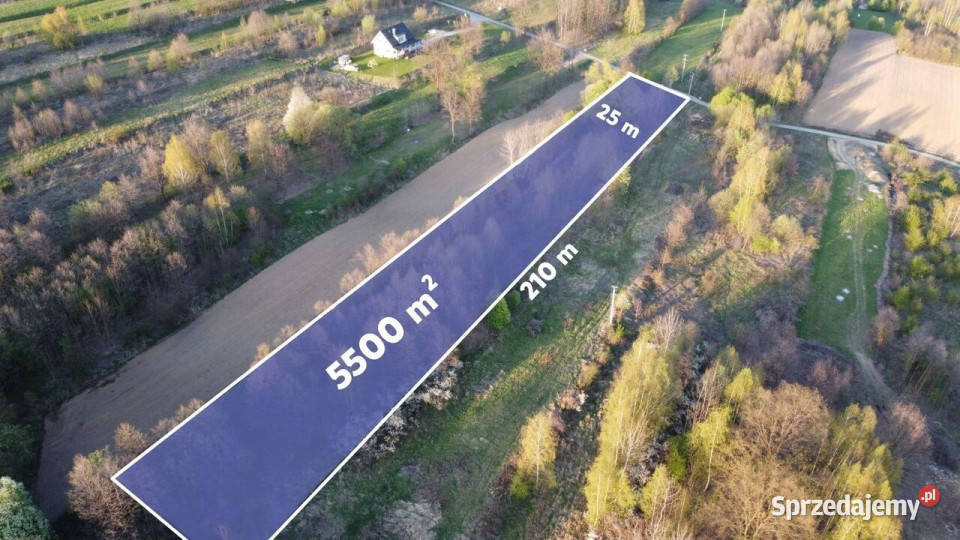 Działka 5500 m PODSTOLICE Gmina Wieliczka