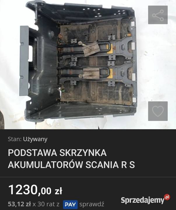 Skrzynka akumulatora Scania RSerie 2573572 Pozostałe świętokrzyskie