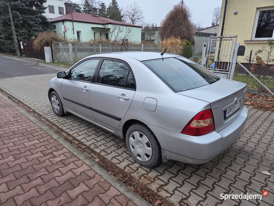 Toyota Corolla E12 14 VVTi klimatyzacja Rok produkcji 2003 Grodzisk Mazowiecki