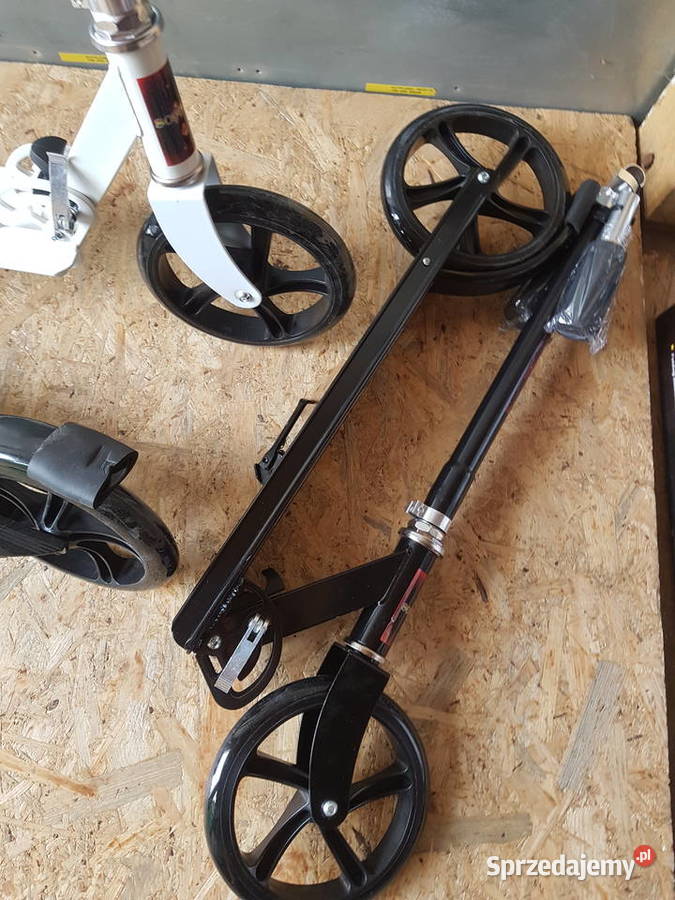Hulajnoga duża SCOOTER Duże Koła Czarna biała wielkopolskie Głogowa sprzedam