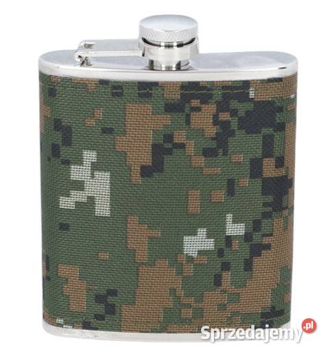 Piersiówka ze Stali Nierdzewnej w EkoSkórze Moro śląskie