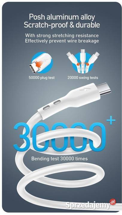 Kabel USB Lightning 8pin 8pin 3A 1m przewód do Siemianowice Śląskie