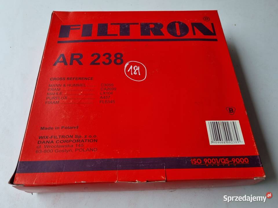 FILTR POWIETRZA Ford 16 18 20 i AR238 sprzedam